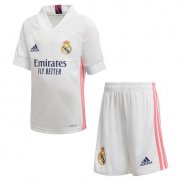 2020-21 Real Madrid Kids Home Soccer Kits Shirt With Shorts