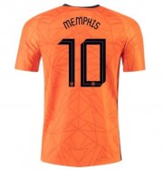 2020 EURO Netherlands Home Soccer Jersey Shirt MEMPHIS DEPAY 10