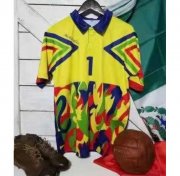 Jorge Campos Retro Yellow Gaolkeeper Soccer Jersey Shirt
