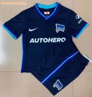 2021-22 Hertha Kids Away Soccer Kits Shirt With Shorts