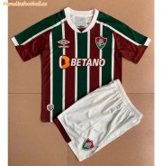 2022-23 Fluminense Kids Home Soccer Kits Shirt With Shorts