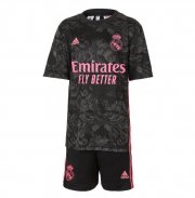 2020-21 Real Madrid Kids Third Away Soccer Kits Shirt With Shorts