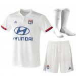 2019-20 Olympique Lyonnais Home Soccer Jersey Set (Shirt + Shorts + Socks)