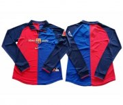 1899-1999 Barcelona Retro Home Long Sleeve Soccer Jersey Shirt