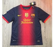 2012-13 Barcelona Retro Home Soccer Jersey Shirt With La Liga Patch