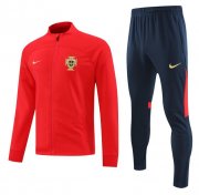 2022 FIFA World Cup Portugal Red Training Kits Jacket with Pants