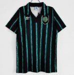 1992-93 Celtic Retro Black Green Away Soccer Jersey Shirt