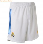 2021-22 Real Madrid Home Soccer Shorts