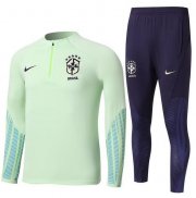 2022 FIFA World Cup Brazil Light Green Training Kits Sweatshirt with Pants