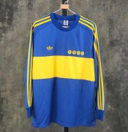 1981 Boca Juniors Retro Long Sleeve Home Soccer Jersey Shirt