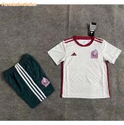 Leaked Version Kids Mexico 2022 Away Soccer Kits Shirt with Shorts