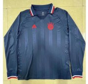 Bayern Munich Retro Blue Long Sleeve Soccer Jersey Shirt