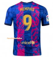 2021-22 Barcelona Third Away Soccer Jersey Shirt with MEMPHIS DEPAY 9 printing