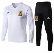 2018-19 Tigres UANL White V-Neck Sweat Shirt Training Kits