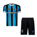 Kids Gremio Foot-Ball 2019-20 Home Soccer Shirt With Shorts