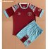 2022-23 West Ham United Kids Home Soccer Kits Shirt With Shorts