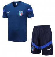 2022-23 Italy Navy Training Kits Shirt with Shorts
