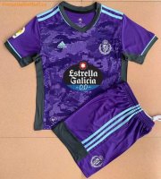 Kids Real Valladolid 2021-22 Away Soccer Kits Shirt With Shorts