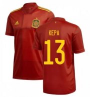 2020 EURO Spain Home Soccer Jersey Shirt KEPA 13