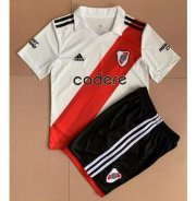 Kids 2022-23 River Plate Home Soccer Kits Shirt with Shorts