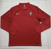 2020 EURO Portugal Long Sleeve Home Soccer Jersey Shirt