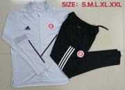 2020-21 Sport Club Internacional Light Grey Jacket Training Kits with Pants