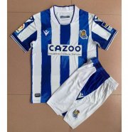 Kids Real Sociedad 2022-23 Home Soccer Kits Shirt With Shorts
