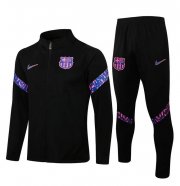 2021-22 Barcelona Black Training Kits Jacket with Pants