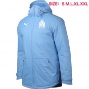 2020-21 Marseille Blue Cotton Warn Coat