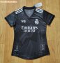 2021-22 Real Madrid Fourth Away 120th Anniversary Black Women Soccer Jersey Shirt