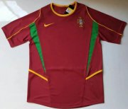 2002 Portugal Home Retro Soccer Jersey Shirt