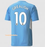 2021-22 Manchester City Home Soccer Jersey Shirt with Jack Grealish 10 printing