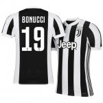 2017-18 Juventus Leonardo Bonucci #19 Home Soccer Jersey
