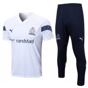 2022-23 Marseille White Training Kits Shirt with Pants