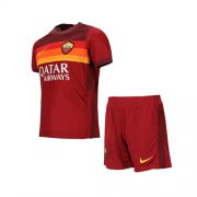 Kids Roma 2020-21 Home Soccer Kits Shirt With Shorts