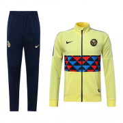 2019-20 Club America Navy High Neck Collar Training Suits Jacket and Pants