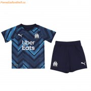 Kids Olympique de Marseille 2021-22 Away Soccer Kits Shirt With Shorts
