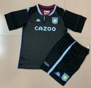 Kids Aston Villa FC 2020-21 Away Soccer Kits Shirt With Shorts