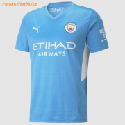 2021-22 Manchester City Home Soccer Jersey Shirt
