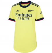2021-22 Arsenal Women Away Yellow Soccer Jersey Shirt