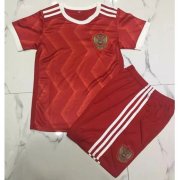 Kids Russia 2017 Home Soccer Shirt With Shorts
