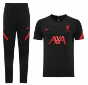 2021-22 Liverpool Black Training Kits Shirt with Pants