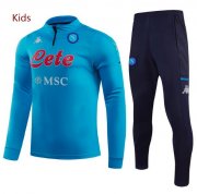 Kids 2020-21 Napoli Blue Training Suits Sweatshirt with Pants