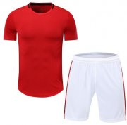 Manchester United Style Customize Team Black&White Soccer Jerseys Kit(Shirt+Short)