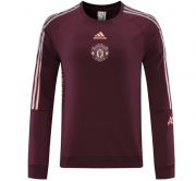 2021-22 Manchester United Red Round Neck Sweater Shirt