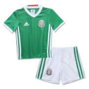 Kids Mexico 2016 Home Soccer Shirt With Shorts