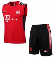 2022-23 Bayern Munich Red Training Vest Kits Shirt with Shorts