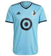 2021-22 Minnesota United FC Blue Away Soccer Jersey Shirt Player Version