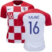 2018 World Cup Croatia Home Soccer Jersey Shirt Nikola Kalinic #16