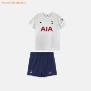 2021-22 Tottenham Hotspur Kids Home Soccer Kits Shirt With Shorts